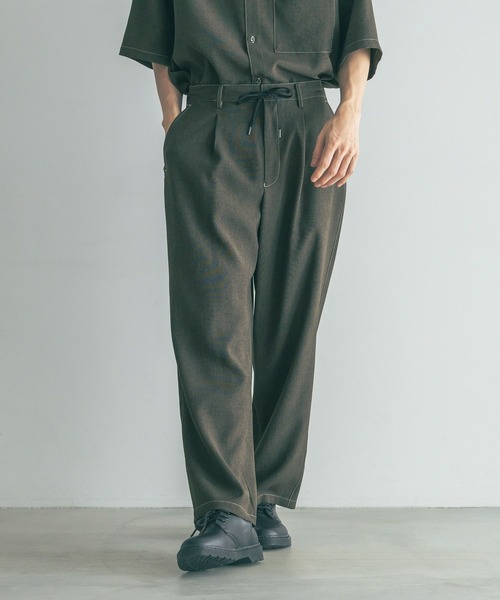 LOWRYS FARM（ローリーズファーム）の「ホップサックイージーパンツ　 290343（その他パンツ・メンズ・チャコールグレー/ダークブラウン・MEDIUM/LARGE）」の2枚目の写真