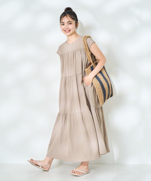 セール】<接触冷感> SUMMERCOOL ティアードワンピース 限定展開