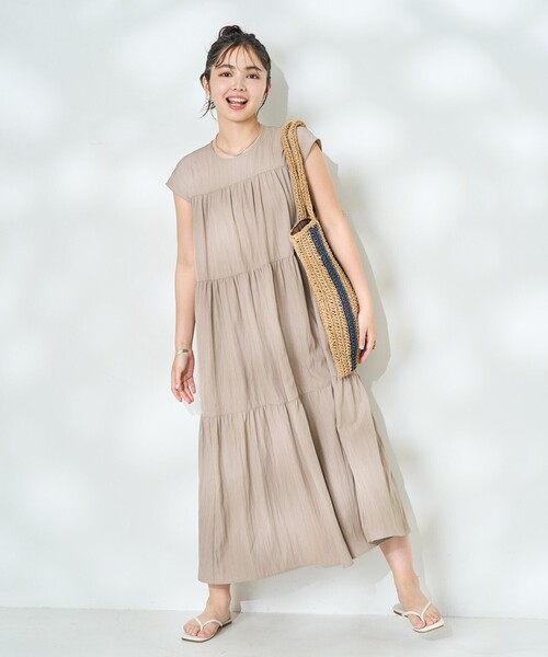 セール】<接触冷感> SUMMERCOOL ティアードワンピース 限定展開