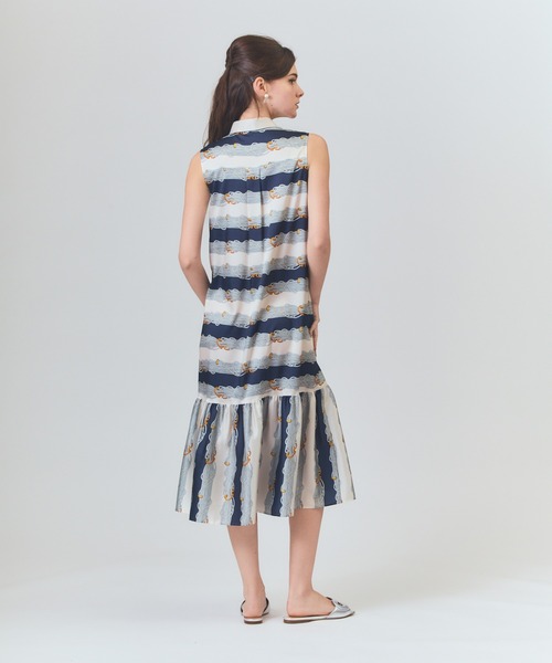 ★イオ★グレースコンチネンタル　グレースクラス　ロープボーダーワンピース ロープボーダーワンピース（ワンピース）｜GRACE CLASS（グレース