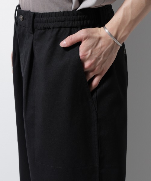 NANO universe(ナノユニバース)の「リネンミックスリラックスイージーパンツ(その他パンツ・メンズ・ベージュ系その他/ブラウン/ブラック・L/M/S)」の17枚目の写真