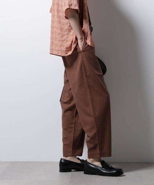 NANO universe(ナノユニバース)の「リネンミックスリラックスイージーパンツ(その他パンツ・メンズ・ベージュ系その他/ブラウン/ブラック・L/M/S)」の20枚目の写真