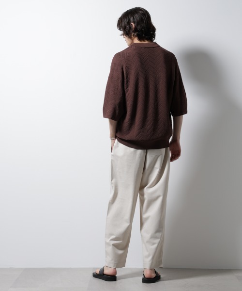 NANO universe(ナノユニバース)の「リネンミックスリラックスイージーパンツ(その他パンツ・メンズ・ベージュ系その他/ブラウン/ブラック・L/M/S)」の5枚目の写真