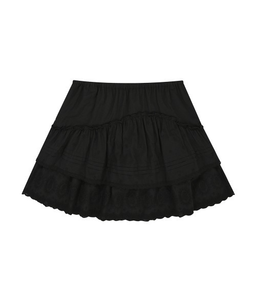 clor(クロル)の「CANCAN RUFFLE SKIRT(スカート・レディース・ホワイト/ブラック・S/M)」の14枚目の写真