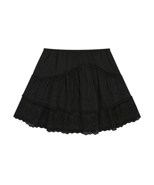clor(クロル)の「CANCAN RUFFLE SKIRT(スカート・レディース・ホワイト/ブラック・S/M)」の15枚目の写真