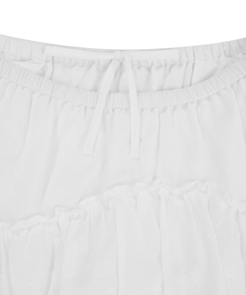 clor(クロル)の「CANCAN RUFFLE SKIRT(スカート・レディース・ホワイト/ブラック・S/M)」の10枚目の写真