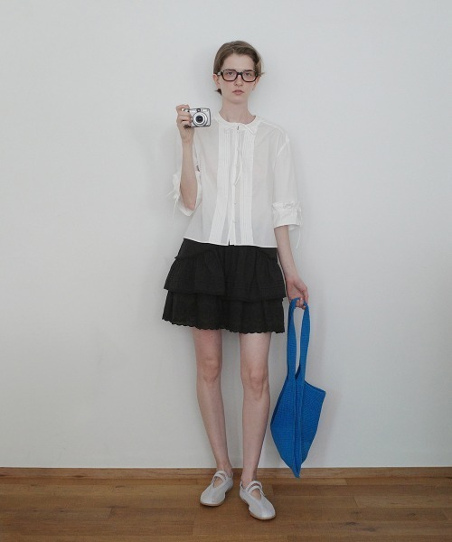 clor(クロル)の「CANCAN RUFFLE SKIRT(スカート・レディース・ホワイト/ブラック・S/M)」の20枚目の写真