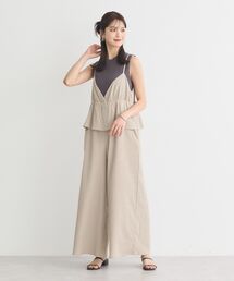 earth music&ecology（アースミュージックアンドエコロジー）の「ペプラムロンパース（ワンピース・レディース）」