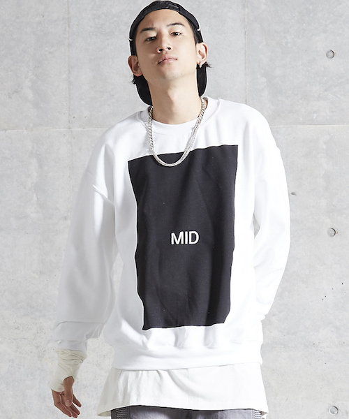 MYE-DO'（マイ・ドゥ）の「GD クルースウェット "MID"（スウェット・メンズ・ホワイト/ブラック・X-LARGE/LARGE/MEDIUM）」の11枚目の写真