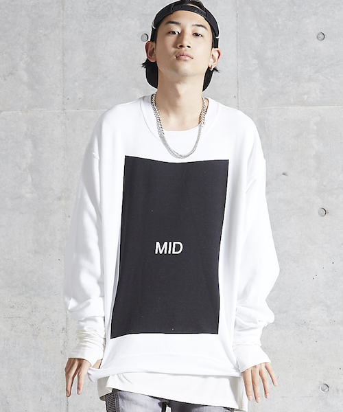MYE-DO'（マイ・ドゥ）の「GD クルースウェット "MID"（スウェット・メンズ・ホワイト/ブラック・X-LARGE/LARGE/MEDIUM）」の9枚目の写真
