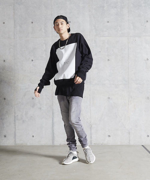 MYE-DO'（マイ・ドゥ）の「GD クルースウェット "MID"（スウェット・メンズ・ホワイト/ブラック・X-LARGE/LARGE/MEDIUM）」の12枚目の写真