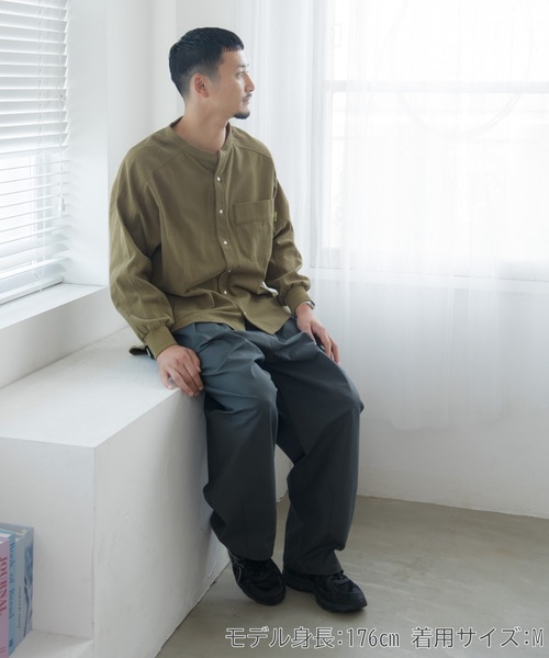 MAKE YOUR DAY（メイクユアデイ）の「無地タックバルーンパンツ■大人サイズ（その他パンツ・メンズ・グレー/ブラック/チャコールグレー/ダークグリーン・L/M）」の11枚目の写真
