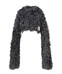 Maison MIHARA YASUHIRO（メゾンミハラヤスヒロ）の「Bleached Shaggy Cropped Knit Sweater（ニット/セーター）」