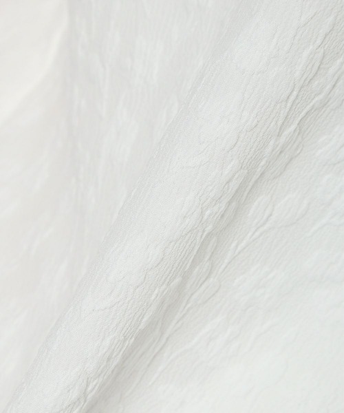 an another angelus（アンアナザーアンジェラス）の「袖口プチリボンジャガードブラウス　夏服（シャツ/ブラウス・レディース・オフホワイト/アイボリー・FREE）」の12枚目の写真