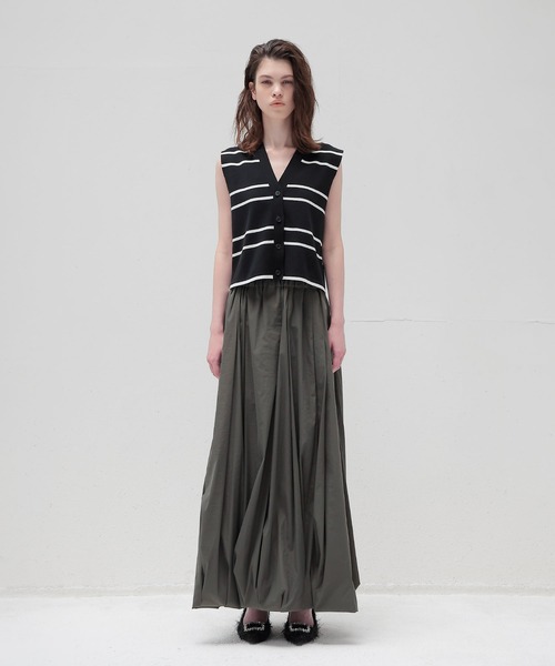 TSURU by Mariko Oikawa（ツルバイマリコオイカワ）の「TSURU by Mariko Oikawa / Biscuit(フェザーツイードビジューバックル付きパンプス WW-2253490)（パンプス・レディース・ブラック/ホワイト・37/36）」の5枚目の写真