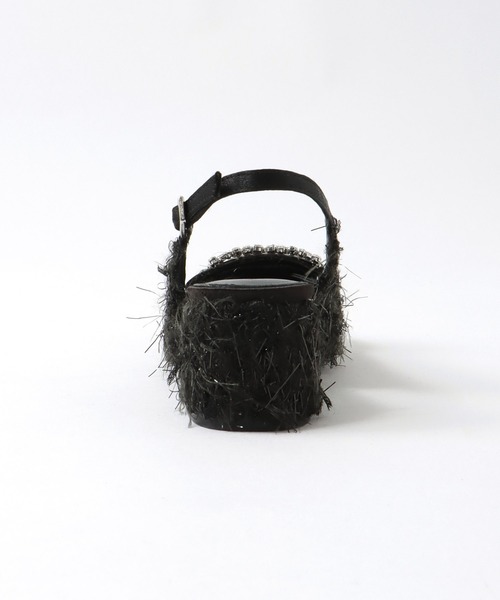 TSURU by Mariko Oikawa（ツルバイマリコオイカワ）の「TSURU by Mariko Oikawa / Biscuit(フェザーツイードビジューバックル付きパンプス WW-2253490)（パンプス・レディース・ブラック/ホワイト・37/36）」の11枚目の写真