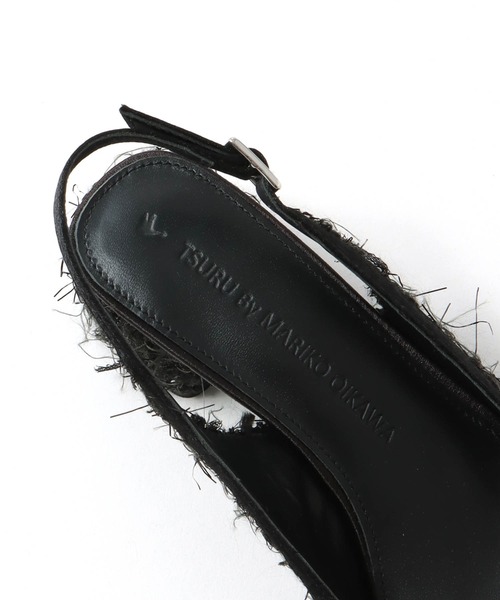 TSURU by Mariko Oikawa（ツルバイマリコオイカワ）の「TSURU by Mariko Oikawa / Biscuit(フェザーツイードビジューバックル付きパンプス WW-2253490)（パンプス・レディース・ブラック/ホワイト・37/36）」の15枚目の写真