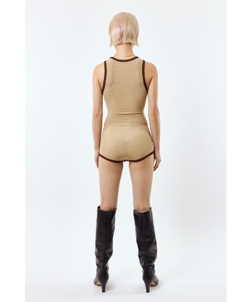 DLESS(ドレス)の「American sleeve bodysuits/アメリカンスリーブボディスーツ(Tシャツ/カットソー・レディース・ブラック×ゴールド/ゴールド×ブラウン・X-SMALL/SMALL)」の9枚目の写真