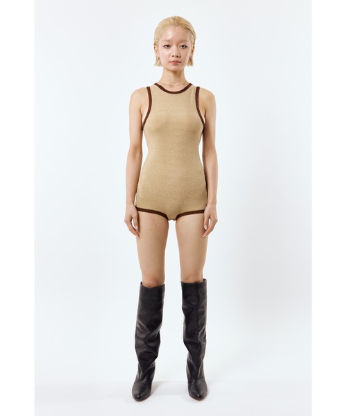 DLESS(ドレス)の「American sleeve bodysuits/アメリカンスリーブボディスーツ(Tシャツ/カットソー・レディース・ブラック×ゴールド/ゴールド×ブラウン・X-SMALL/SMALL)」の7枚目の写真