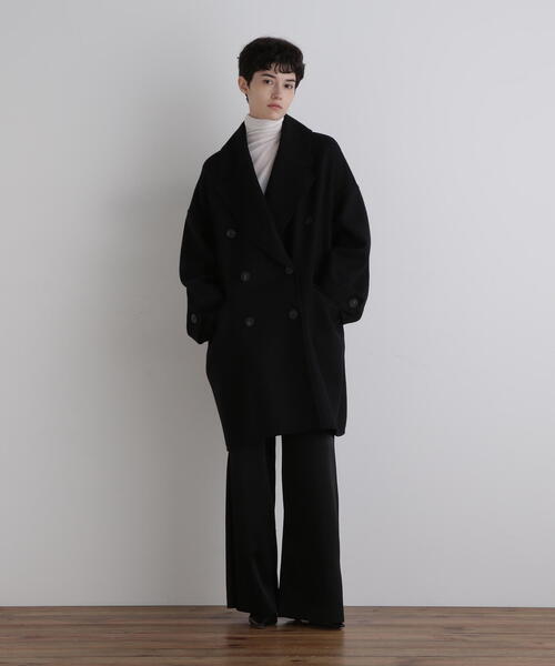 LE PHIL 水色 ソフトウールリバービッグPコート LE PHIL ピーコート pコート ソフトウールリバーオーバーP