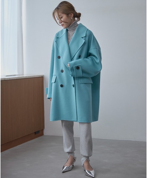 ◇ソフトウールリバーオーバーPコート（ピーコート）｜LE PHIL