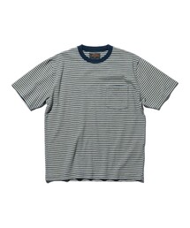 BEAMS PLUS | Pocket Tee Indigo Stripe(Tシャツ/カットソー)