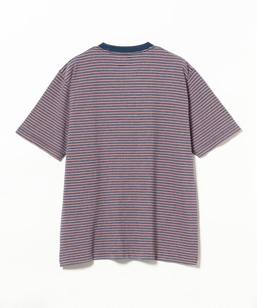 BEAMS PLUS（ビームスプラス）の「Pocket Tee Indigo Stripe（Tシャツ/カットソー・メンズ・オフホワイト/レッド/グリーン/イエロー・SMALL/LARGE/XX-LARGE/X-LARGE/MEDIUM）」の13枚目の写真