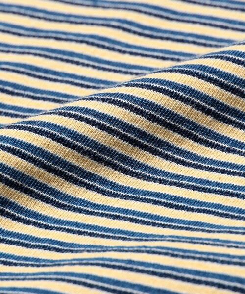 BEAMS PLUS（ビームスプラス）の「Pocket Tee Indigo Stripe（Tシャツ/カットソー・メンズ・オフホワイト/レッド/グリーン/イエロー・SMALL/LARGE/XX-LARGE/X-LARGE/MEDIUM）」の20枚目の写真