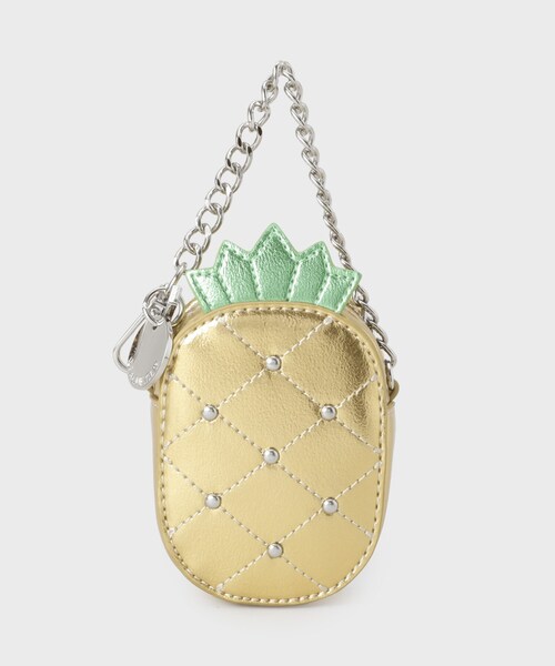 OPAQUE.CLIP（オペークドットクリップ）の「トロピカルメタリックバッグチャーム（チャーム・レディース・アイボリー系/ライトグリーン系/イエロー/ブラック・00）」の4枚目の写真