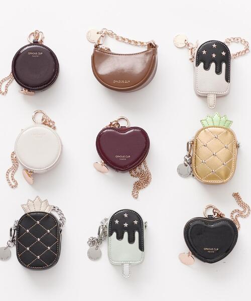 OPAQUE.CLIP（オペークドットクリップ）の「トロピカルメタリックバッグチャーム（チャーム・レディース・アイボリー系/ライトグリーン系/イエロー/ブラック・00）」の12枚目の写真