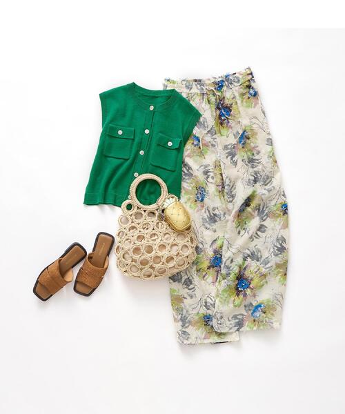 OPAQUE.CLIP（オペークドットクリップ）の「トロピカルメタリックバッグチャーム（チャーム・レディース・アイボリー系/ライトグリーン系/イエロー/ブラック・00）」の14枚目の写真