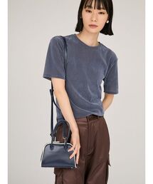 emmi | フェイクレザーパイピングミニボストンバッグ(ボストンバッグ)