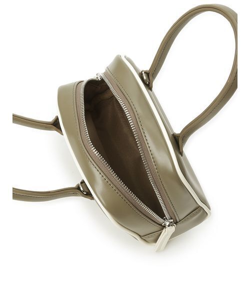 emmi（エミ）の「フェイクレザーパイピングミニボストンバッグ（ボストンバッグ・レディース・ネイビー/オリーブ/ブルー・F）」の12枚目の写真