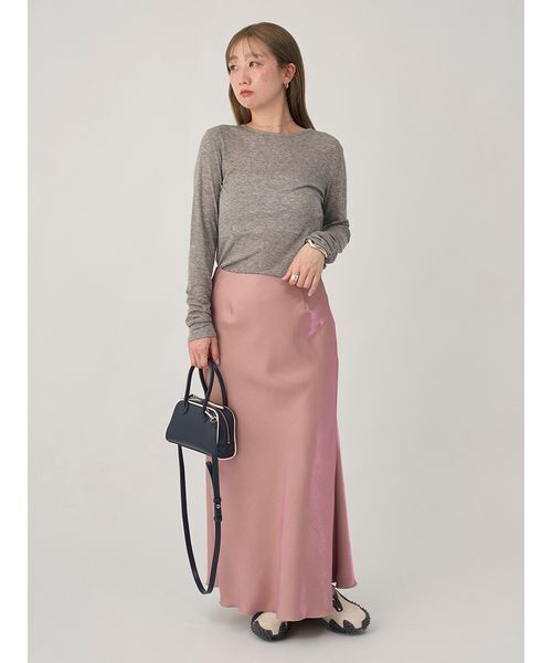 emmi（エミ）の「フェイクレザーパイピングミニボストンバッグ（ボストンバッグ・レディース・ネイビー/オリーブ/ブルー・F）」の21枚目の写真