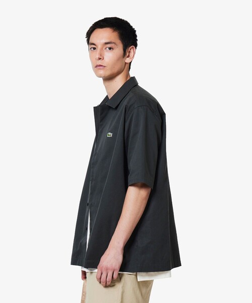 LACOSTE(ラコステ)の「シルクブレンドオープンカラーシャツ(シャツ/ブラウス・メンズ・チャコールグレー/ブラック/オフホワイト・40/39/38/41)」の16枚目の写真