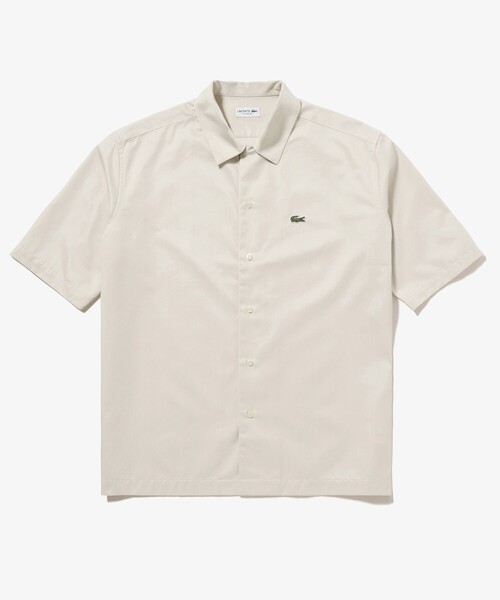 LACOSTE(ラコステ)の「シルクブレンドオープンカラーシャツ(シャツ/ブラウス・メンズ・チャコールグレー/ブラック/オフホワイト・40/39/38/41)」の10枚目の写真