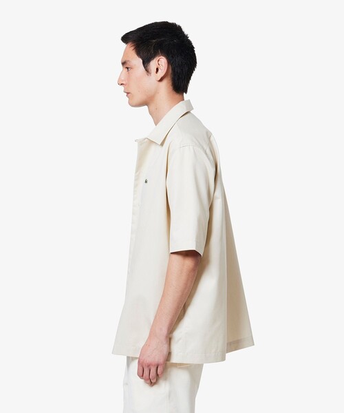 LACOSTE(ラコステ)の「シルクブレンドオープンカラーシャツ(シャツ/ブラウス・メンズ・チャコールグレー/ブラック/オフホワイト・40/39/38/41)」の9枚目の写真