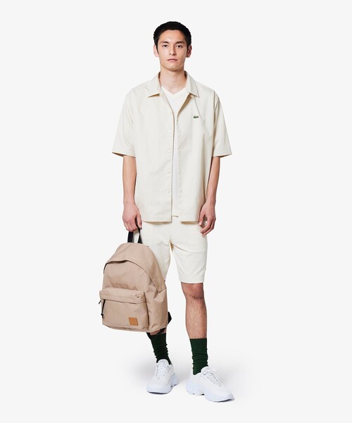 LACOSTE(ラコステ)の「シルクブレンドオープンカラーシャツ(シャツ/ブラウス・メンズ・チャコールグレー/ブラック/オフホワイト・40/39/38/41)」の8枚目の写真