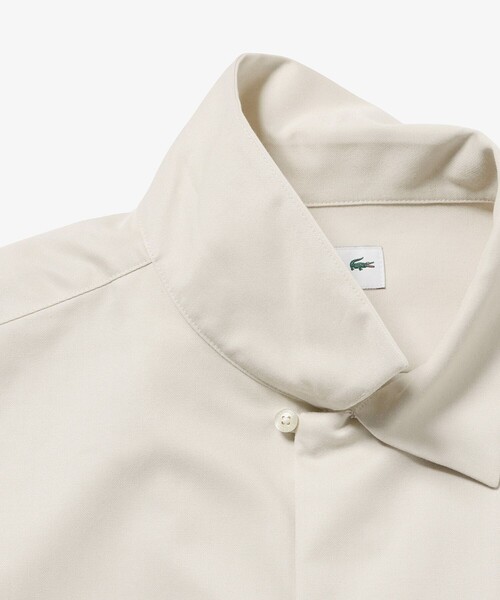 LACOSTE(ラコステ)の「シルクブレンドオープンカラーシャツ(シャツ/ブラウス・メンズ・チャコールグレー/ブラック/オフホワイト・40/39/38/41)」の5枚目の写真