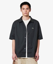 【新品タグ付き】シュミーズラコステ オープンカラーシャツ Lサイズ 総柄 開襟 LACOSTE シャツ ウルトラドライ オープンカラー総柄シャツ