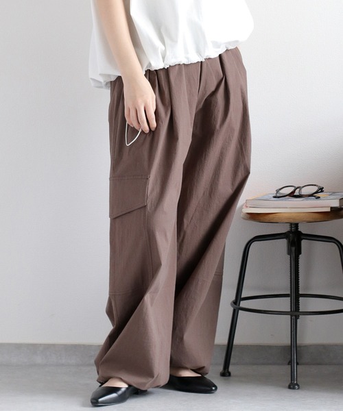 ▼23SS✨美品✨ エーピーストゥディオ イージーカーゴパンツ 2WAY 裾絞り itto カーゴパンツ 2WAY裾ボタンストレッチカーゴパンツ