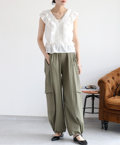 cepo（セポ）の「〈2way〉ドロストイージーカーゴパンツ（カーゴパンツ・レディース・ブラウン/オリーブ/ブラック・M）」の5枚目の写真