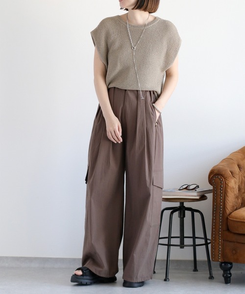 cepo（セポ）の「〈2way〉ドロストイージーカーゴパンツ（カーゴパンツ・レディース・ブラウン/オリーブ/ブラック・M）」の19枚目の写真