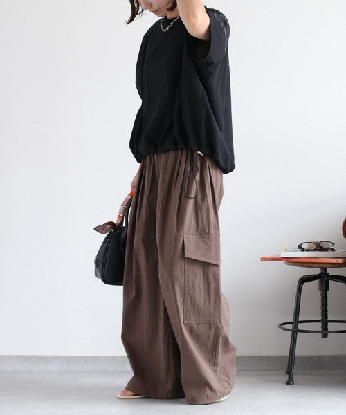 cepo（セポ）の「〈2way〉ドロストイージーカーゴパンツ（カーゴパンツ・レディース・ブラウン/オリーブ/ブラック・M）」の14枚目の写真