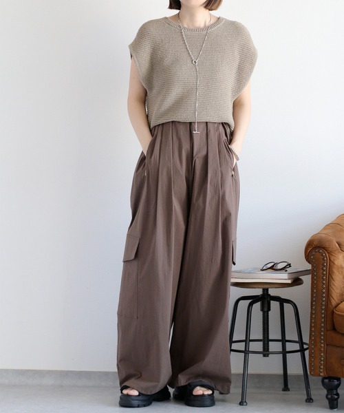 cepo（セポ）の「〈2way〉ドロストイージーカーゴパンツ（カーゴパンツ・レディース・ブラウン/オリーブ/ブラック・M）」の15枚目の写真