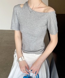 アシメオフショルダーT