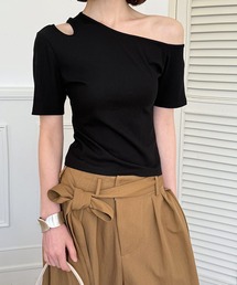 アシメオフショルダーT