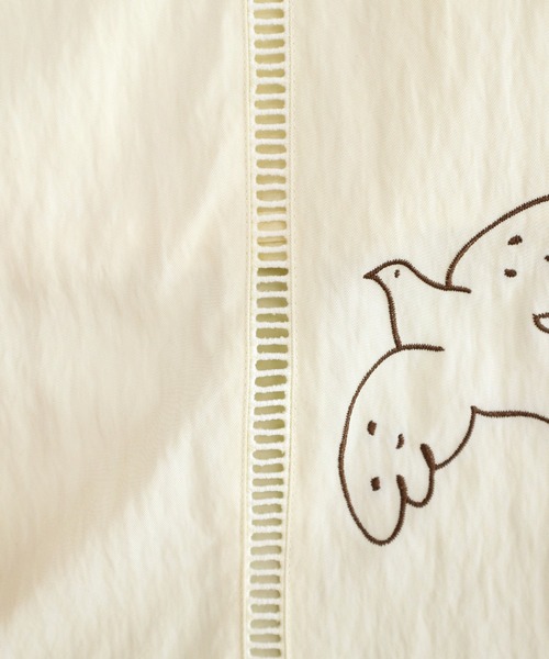 HEILIS(ヘイリス)の「【新色追加】【Hideka Original】刺繍パッチワークパンツ / セットアップ対応 ルーズシルエット イージーパンツ ロング丈 ウエストゴム パンツ ボトムス トレンド 韓国 ボタニカル ボヘミアン ボーホー カジュアル 秋服 春服 夏服 シャツ 刺繍 エンブロイダリー パッチワーク レース ブラック アイボリー ブラウン(その他パンツ・レディース・アイボリー/ブラック/ブラウン・FREE)」の18枚目の写真