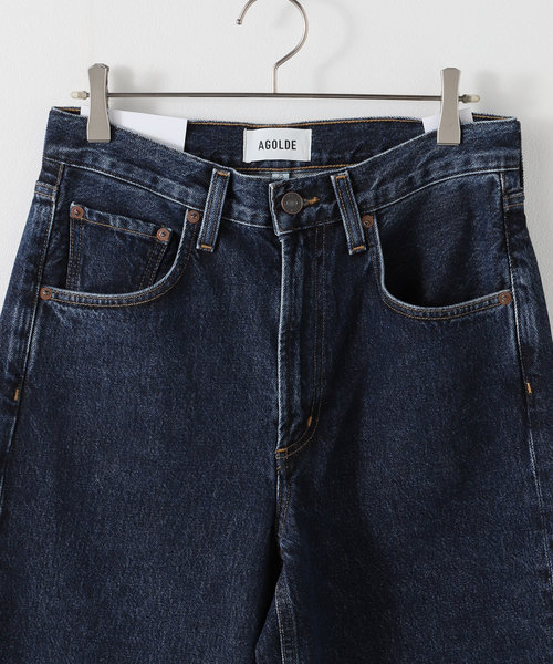 AGOLDE（エーゴールドイー）の「AGOLDE/エーゴールドイー LOW CURVE JEAN（デニムパンツ・レディース・ネイビー・24/25/26/27）」の5枚目の写真