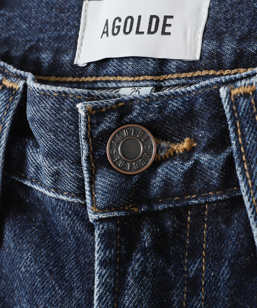 AGOLDE（エーゴールドイー）の「AGOLDE/エーゴールドイー LOW CURVE JEAN（デニムパンツ・レディース・ネイビー・24/25/26/27）」の3枚目の写真